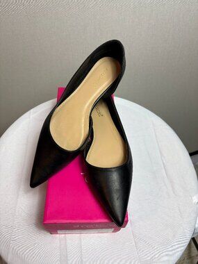 ShoeDazzle Byrdi Black Onyx Flats, Size 8.5, Worn Once